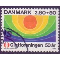 1986. Gigtforeningen 50 år. AFA nr. 855 postfrisk  Stemplet FDC