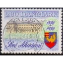 1986. Sorø Akademi 400 år. AFA nr. 856 postfrisk  Stemplet FDC