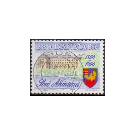 1986. Sorø Akademi 400 år. AFA nr. 856 postfrisk  Stemplet FDC