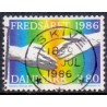 1986. International fredsår. AFA nr. 857 postfrisk  Stemplet FDC