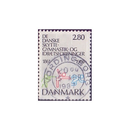 1986. De Danske Skytte/Gymnastik foreninger. AFA nr. 862 postfrisk  Stemplet FDC