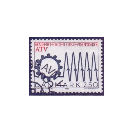 1987. Teknisk Vindenskaber 50 år. AFA nr. 884 postfrisk   Stemplet FDC