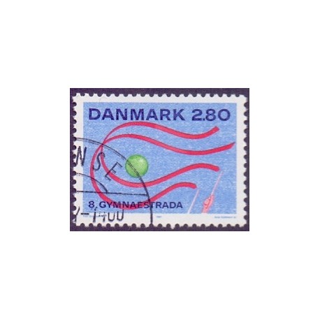 1987. Verdensgymnastikstævne. AFA nr. 885 postfrisk  Stemplet FDC