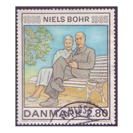 1985. Niels Bohr. AFA nr. 842 postfrisk  Stemplet FDC