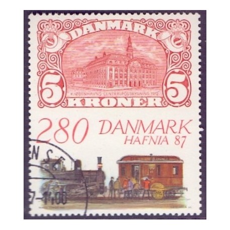 1987. Frimærkeudstillingen Hafnia 87. AFA nr. 888 postfrisk    Stemplet FDC