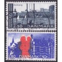 1986. Fællesnordisk udgave. AFA nr. 859-60 postfrisk  Stemplet FDC