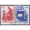 1986. Europamærker / CEPT. AFA nr. 870-71 postfrisk  Stemplet FDC