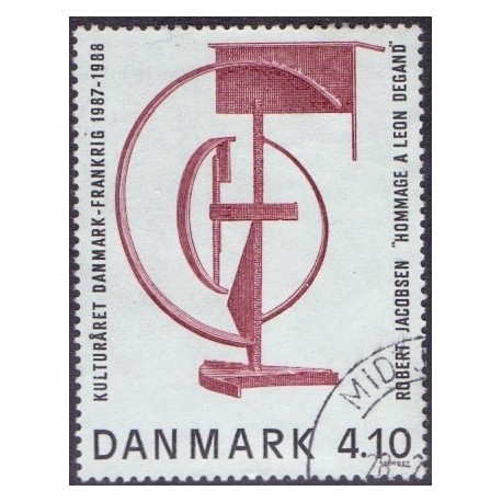 1988. Dansk/Fransk Kulturår. AFA nr. 918 postfrisk    Stemplet FDC