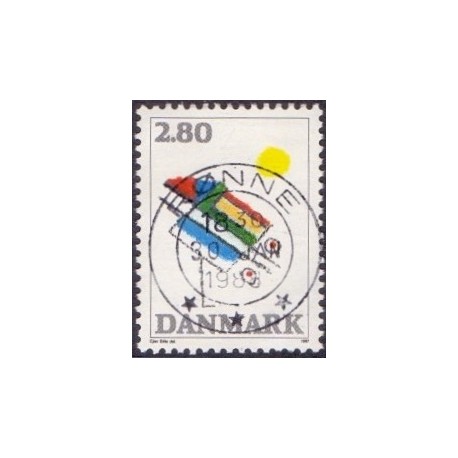 1987. Kunst af Ejler Bille. AFA nr. 891 postfrisk  Stemplet FDC