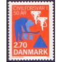 1988. Civilforsvarsstyrelsens 50 år. AFA nr. 908 postfrisk  Stemplet FDC