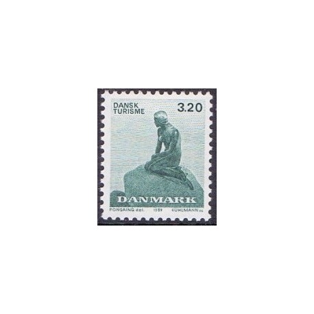1989. Dansk Turisme 100 år. AFA nr. 932 postfrisk   Stemplet FDC