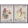 1989. Folkedragter. AFA nr. 936-37 postfrisk   Stemplet FDC