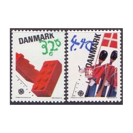 1989. Europamærker / CEPT. AFA nr. 938-39 postfrisk   Stemplet FDC