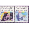 1991. Europamærker / CEPT. AFA nr. 989-90 postfrisk      Stemplet FDC