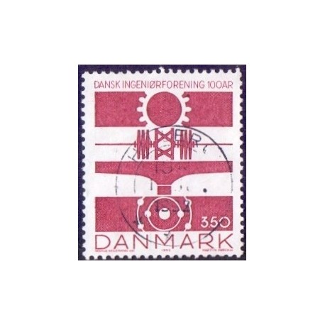 1992. Dansk Ingeniørforening. AFA nr. 1013 postfrisk          Stemplet FDC