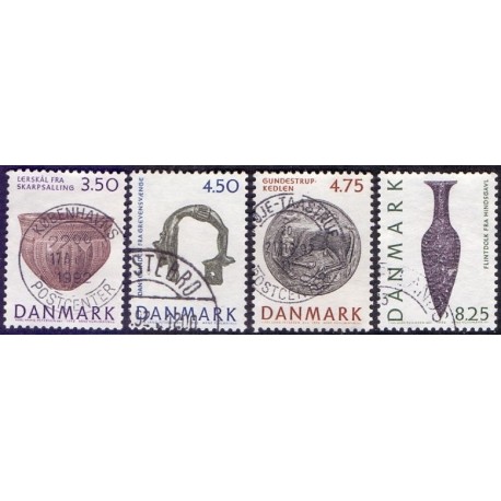 1992. Nationalmuseet. AFA nr. 1007-10 postfrisk         Stemplet FDC