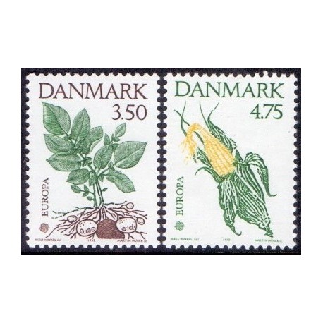 1992. Europamærker / CEPT. AFA nr. 1014-15 postfrisk           Stemplet FDC