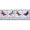 1993. Sommerfugle.  AFA nr. 1037-40 postfrisk      Stemplet FDC