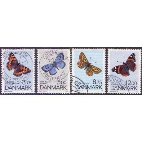 1993. Sommerfugle.  AFA nr. 1037-40 postfrisk      Stemplet FDC