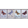 1993. Sommerfugle.  AFA nr. 1037-40 postfrisk      Stemplet FDC