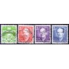 1992. Suppleringsværdier og farveændringer. AFA nr. 1016-19 postfrisk     Stemplet FDC