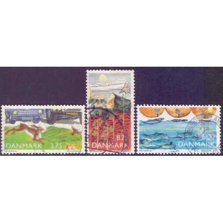 1992. Natur, miljø og udvikling. AFA nr. 1020-22 postfrisk           Stemplet FDC