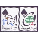 1994. Aktuelle emner. AFA nr. 1060-61 postfrisk    Stemplet FDC