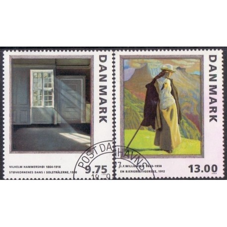 1997. Malerifrimærker. AFA nr. 1158-59 postfrisk        Stemplet FDC