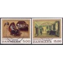 1994. Malerifrimærker. AFA nr. 1081-82  postfrisk  Stemplet FDC
