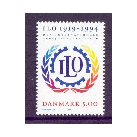 1994. ILO 75-Års jubilæum. AFA nr. 1075  postfrisk   Stemplet FDC