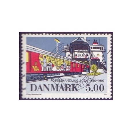 1997. Bureautjensten ophører. AFA nr. 1147 postfrisk        Stemplet FDC