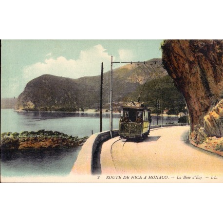 Monaco. Route de Nice A Monaco, unused postcard