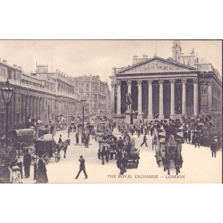 England. The Royal Exchange - London, unused postcard