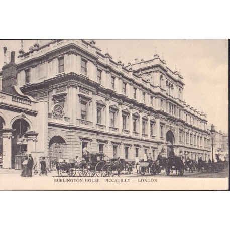 England. Burlington House - London, unused postcard