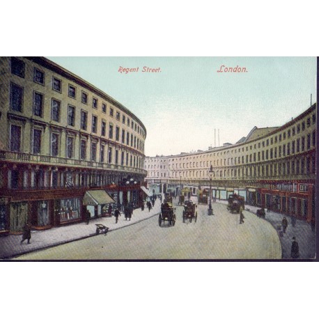 England. Regent Street - London, unused postcard