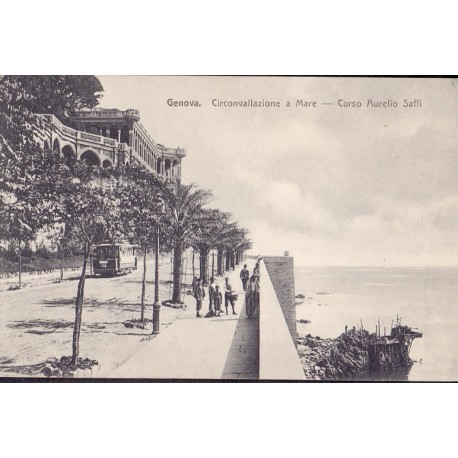 Italien. Genova. Circonvallazione a Mare, unused postcard