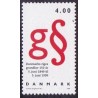 1999. Grundloven 150 år. AFA nr. 1217 postfrisk    Stemplet FDC