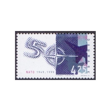 1999. Europarådet 50 år. AFA nr. 1211 postfrisk     Stemplet FDC