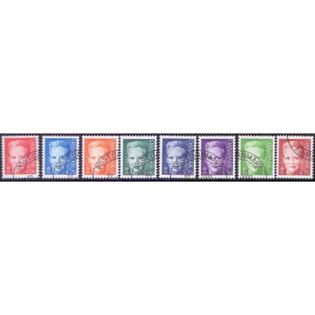 2000. Dr. Margrethe Ny Dagligserie AFA 1242-49 (uden v. nr) postfrisk Stemplet