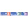 2000. Dr. Margrethe Ny Dagligserie AFA 1244v, 1245v, 1247v,  postfrisk Stemplet