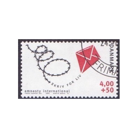 2001. Amnesty International, AFA 1275 postfrisk Stemplet