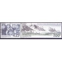 2003. Grønlandsekspeditionen, AFA 1346-47, postfrisk Stemplet FDC
