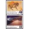 2000. Frimærkekunst, AFA 1261-62, komplet postfrisk Stemplet