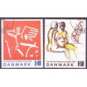2002. Frimærkekunst, AFA 1330-31, postfrisk Stemplet