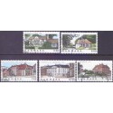 2004. Danske boliger III, AFA 1378-82, postfrisk Stemplet FDC