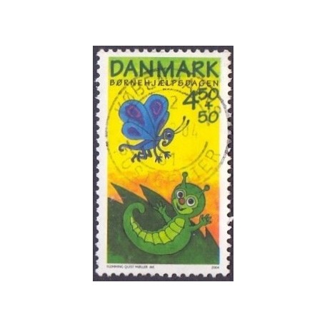 2004. Børnehjælpedagen, AFA 1383, stemplet Stemplet FDC