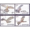 2004. Rovfugle i Danmark, AFA 1409-12, postfrisk Stemplet FDC
