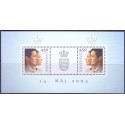 2004. Kongeligt bryllup, AFA 1390, i postfrisk miniark Stemplet FDC