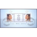 2004. Kongeligt bryllup, AFA 1390, i postfrisk miniark Stemplet FDC
