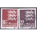 2005. Rigsvåben, AFA 1414-15, postfrisk Stemplet FDC